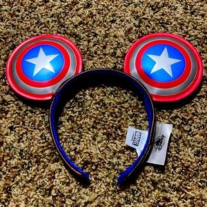 Disney Captain America Ears NWOT